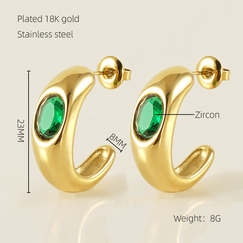 Boucles d’oreilles « Sortilège Vert » – Zyva