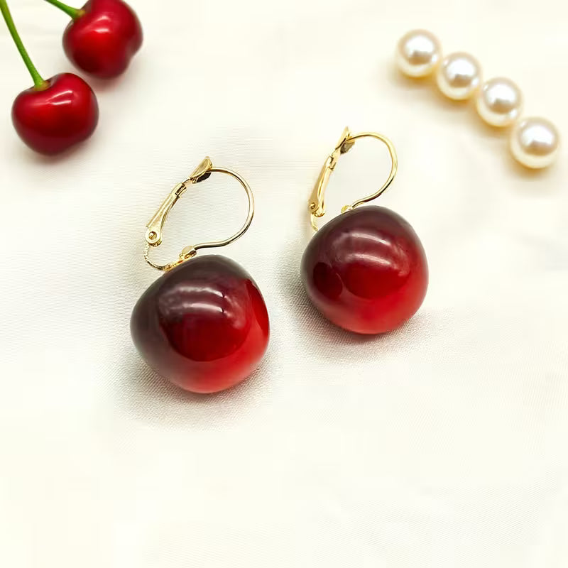 Boucles d’oreilles « Cerise Enchantée » – Zyva