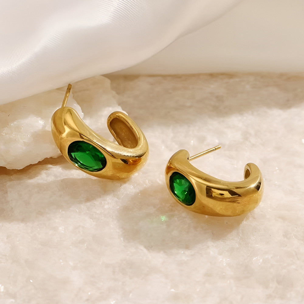 Boucles d’oreilles « Sortilège Vert » – Zyva